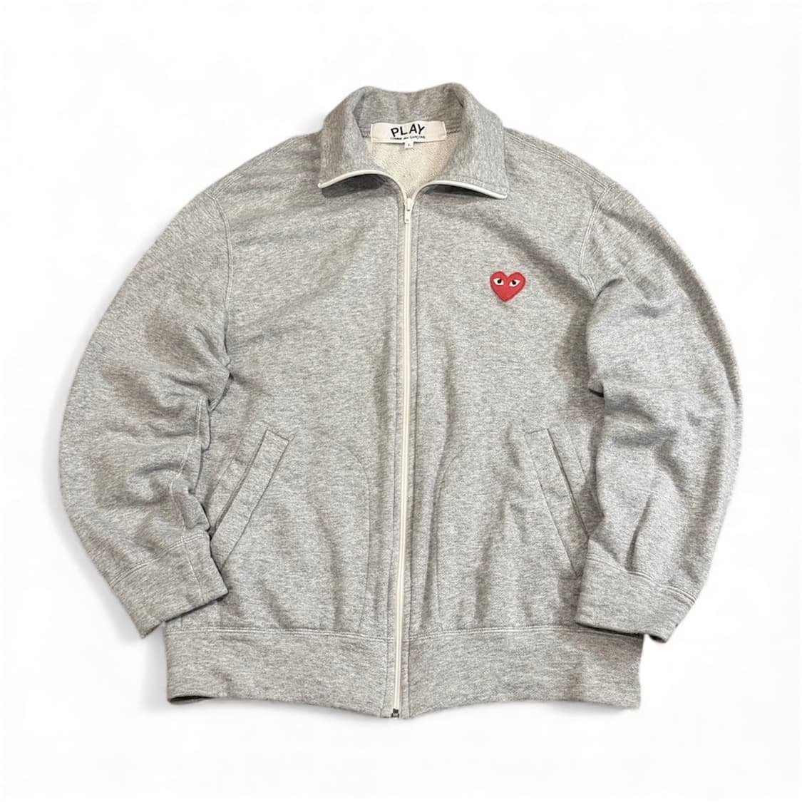 꼼데가르송 백로고 그레이 집업  상품이미지1