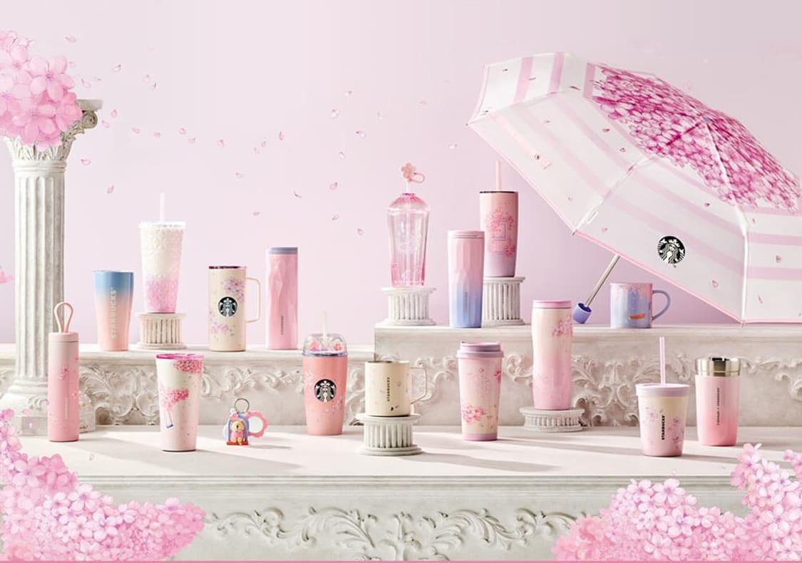 스타벅스 벚꽃 우산 상품이미지1