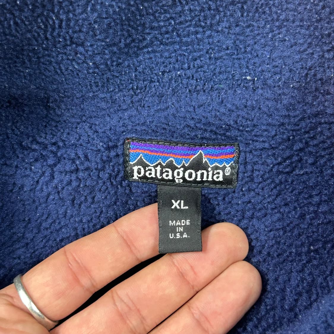XL) 파타고니아 쉘드 신칠라 봄버 자켓 90s USA 상품이미지8