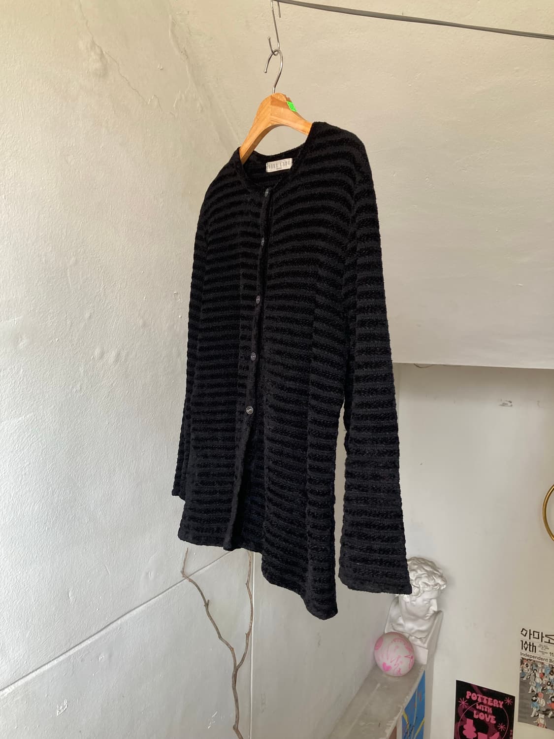 스트라이프 라운드 베이직 가디건 상품이미지4