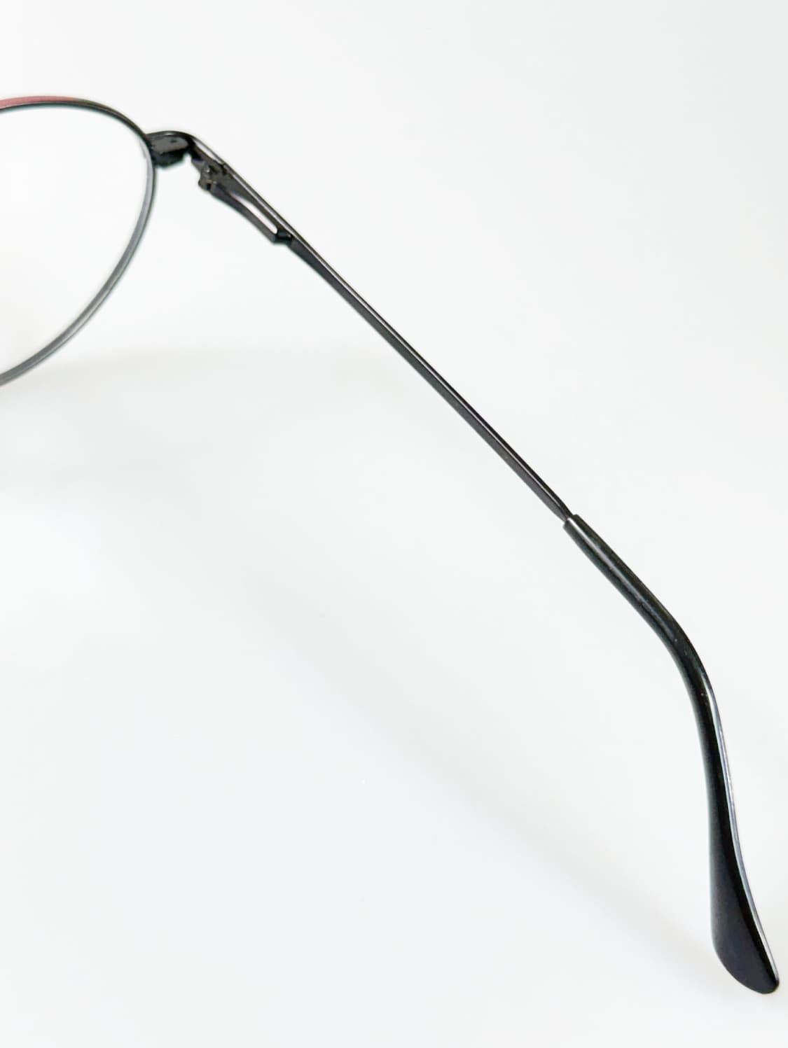 90s 유럽제 핑크 블랙 투톤 슬림 라운드 빈티지 안경 상품이미지6