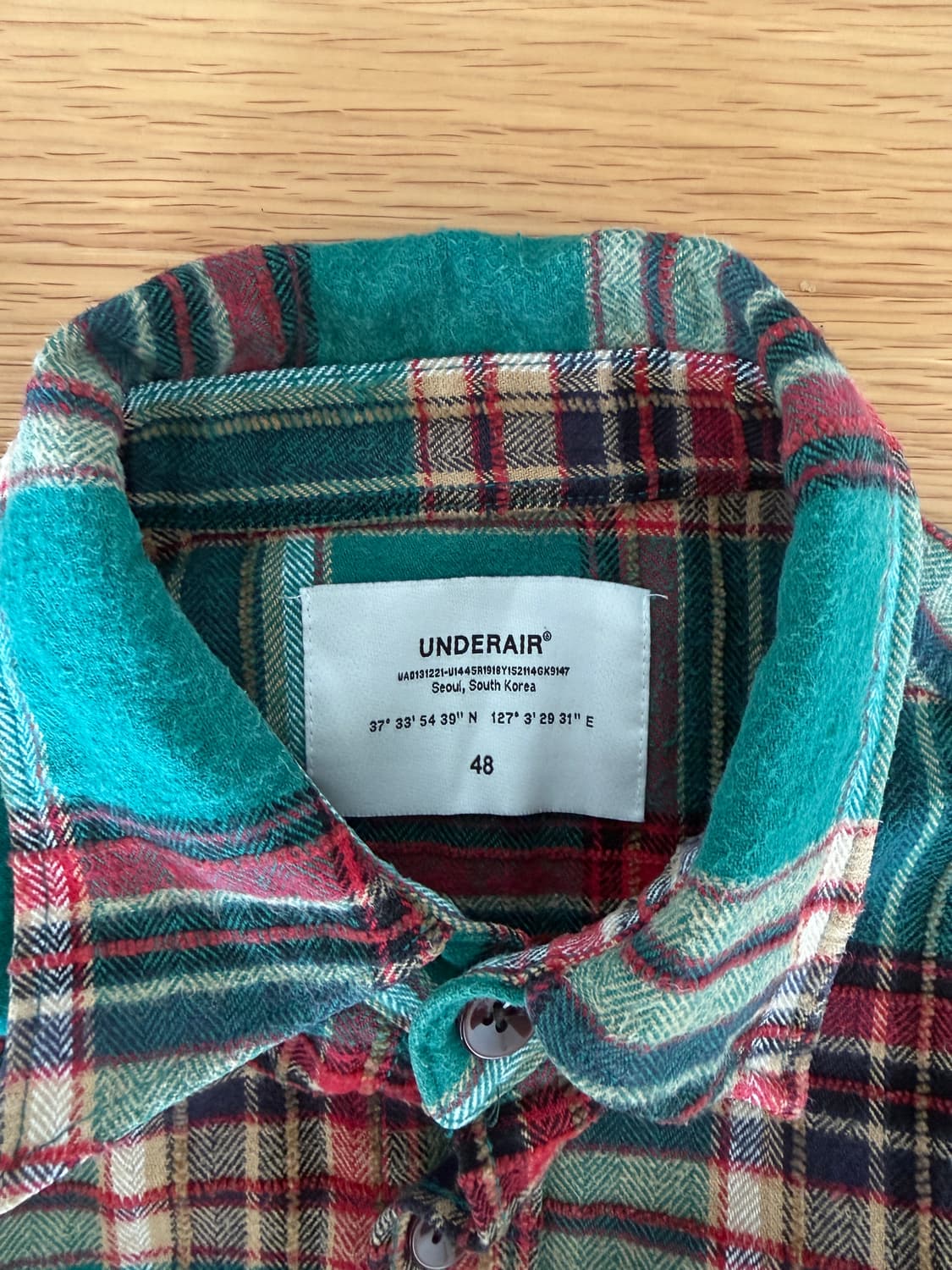 언더에어(UNDERAIR) 체크 셔츠 상품이미지7