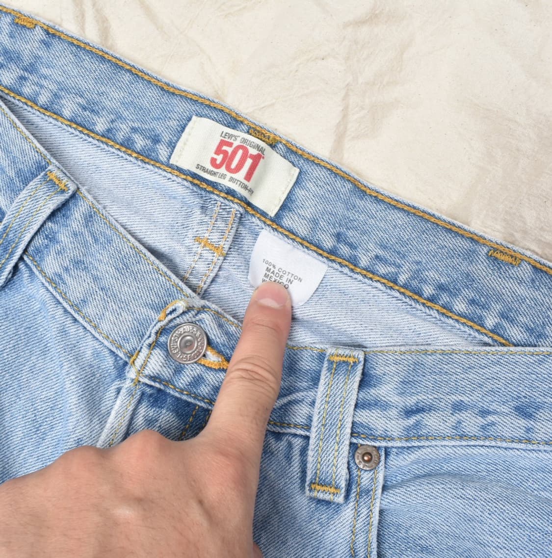 00S 빈티지 리바이스 501 청바지 부츠컷 데님팬츠 38 N0761 상품이미지5