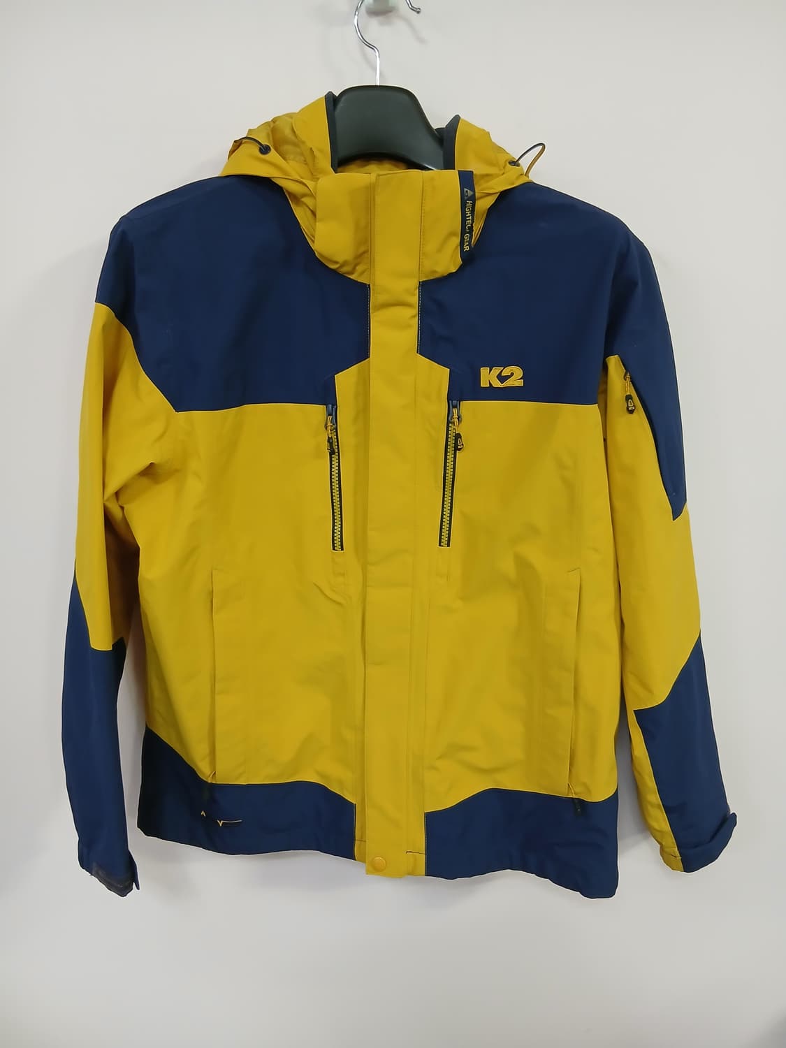 K2 남/여 공용 바람막이 자켓 노랑/네이비 상품이미지2