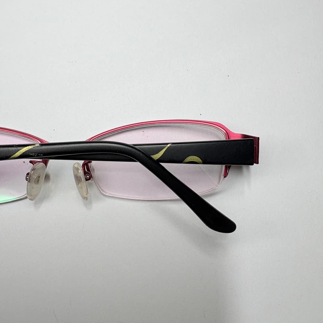 빈티지 긱시크 안경[비앤드(Bbinde) 블랙 핑크 하프림] 상품이미지4