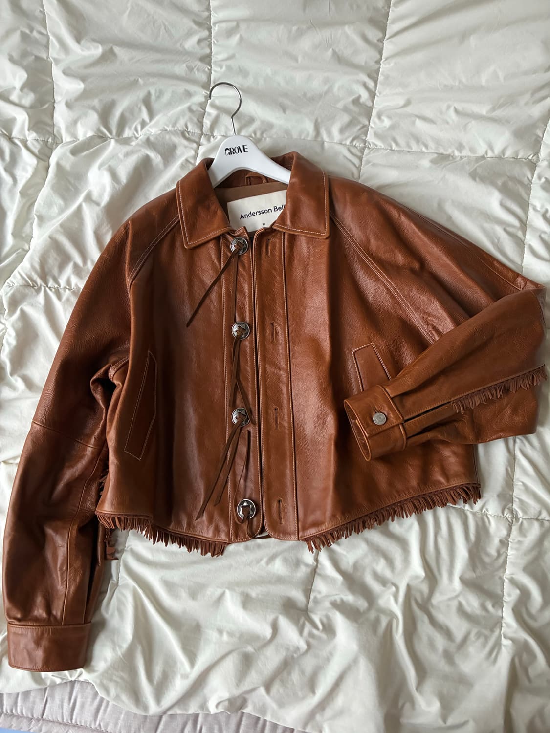 앤더슨벨 가죽 자켓 상품이미지1