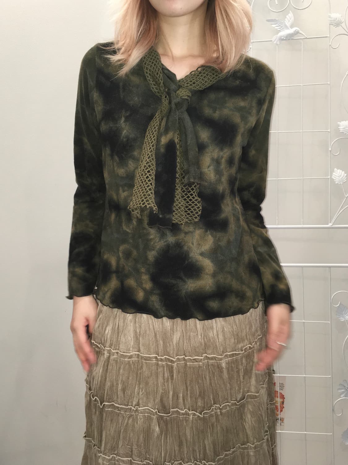 jpn vintage khaki twist knit 상품이미지2