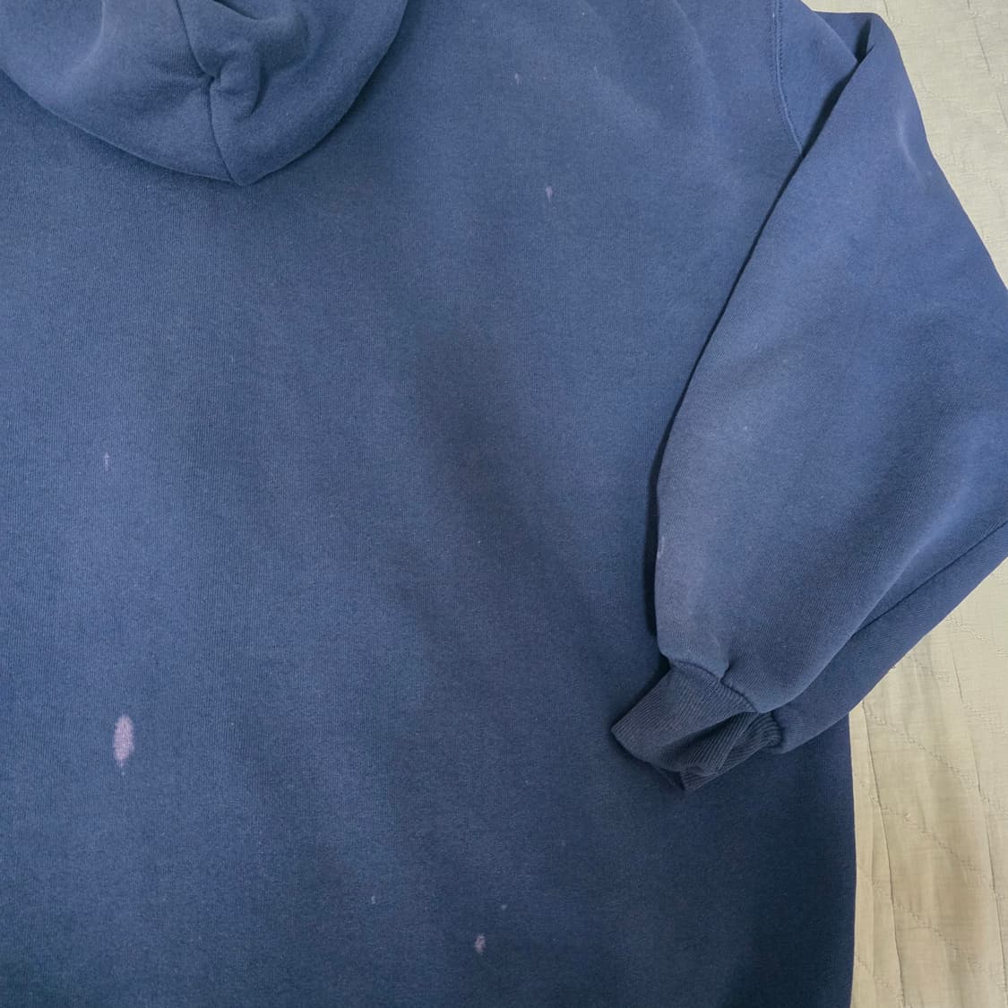 [XXL] 90s 러셀 애슬레틱 후드집업 네이비 베드 블리칭ver.14 상품이미지7