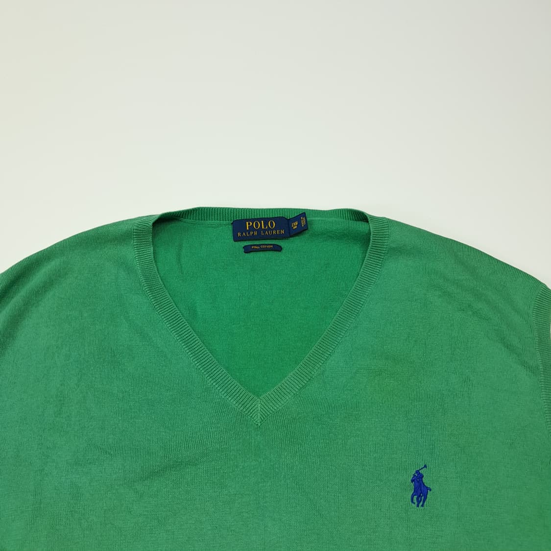 CL162 2XL 폴로 피마 코튼 니트 베스트 상품이미지2