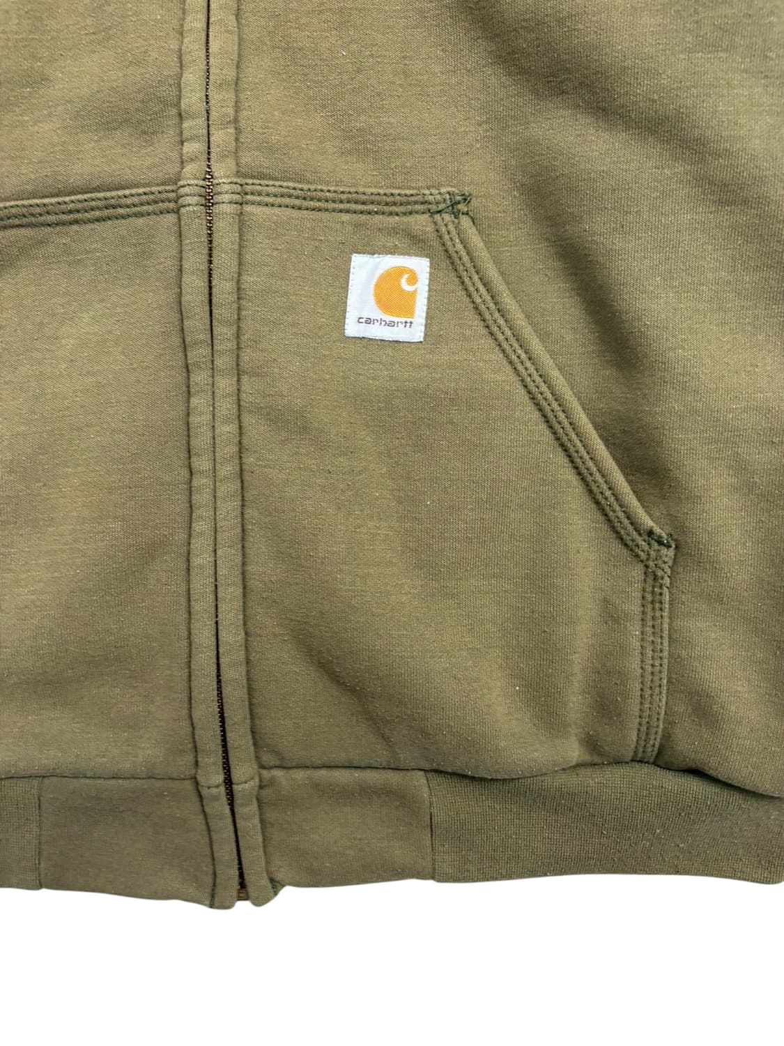 칼하트 후드집업 카키 상품이미지5