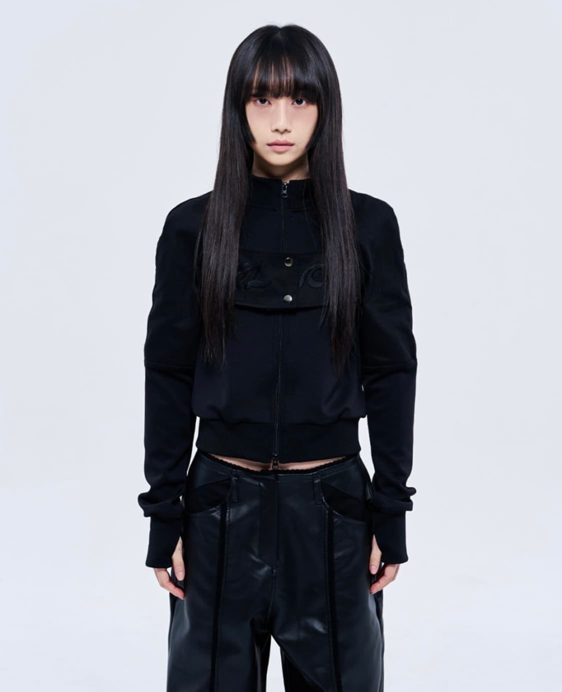 공일공사 0104 FLAP EMBROIDERY JERSEY ZIP-UP 상품이미지3