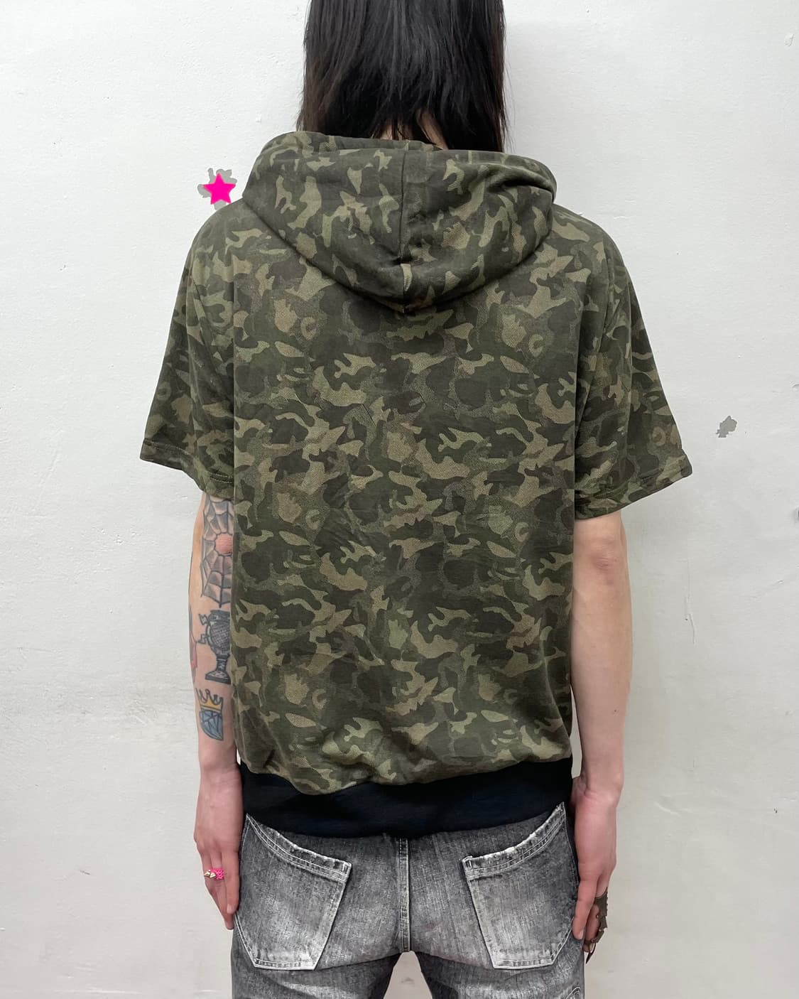 Camo Military Hooded T-Shirt 상품이미지2