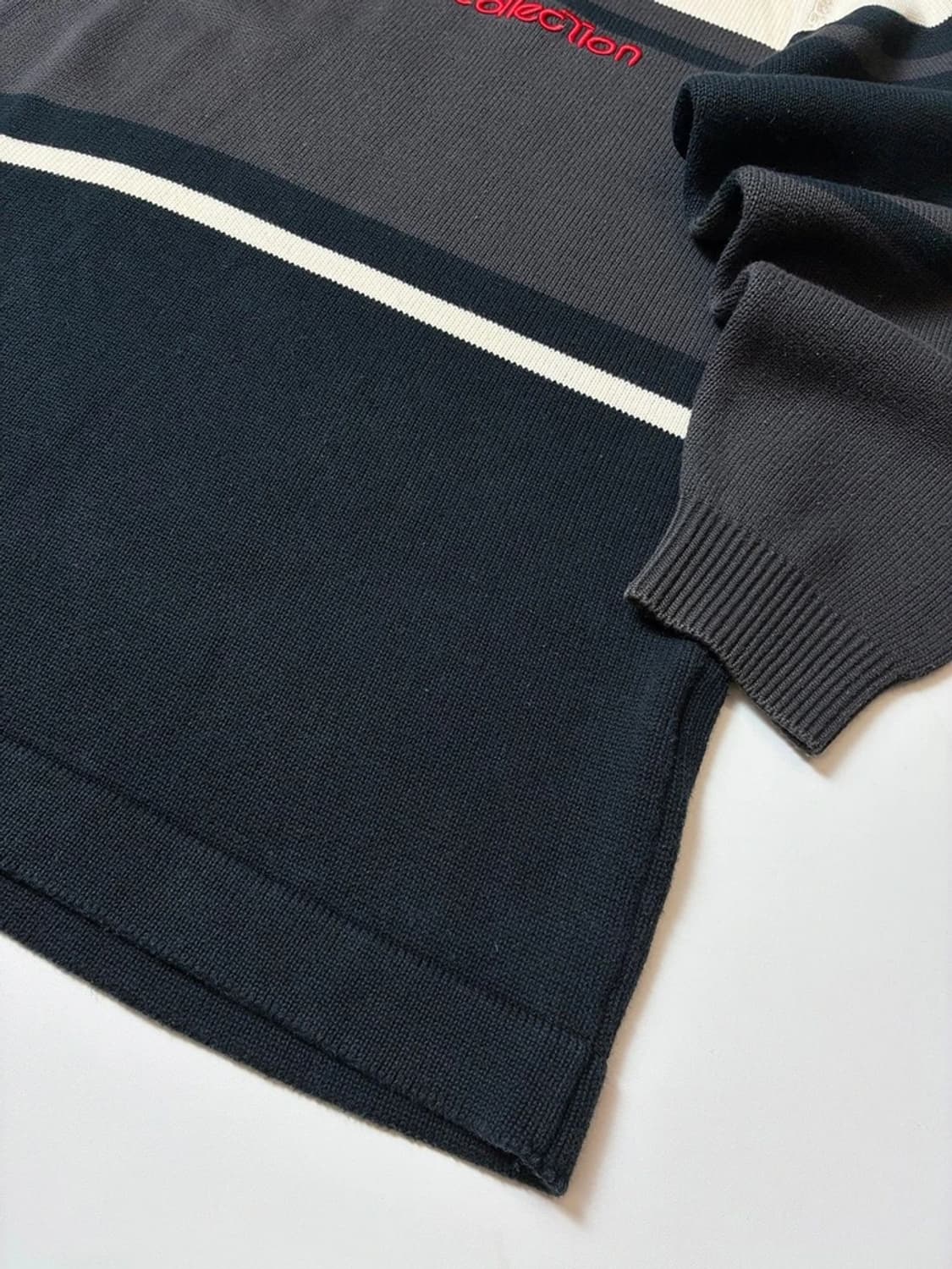 푸부 00's Y2K 힙 블록 배색 니트 PN8838 상품이미지4