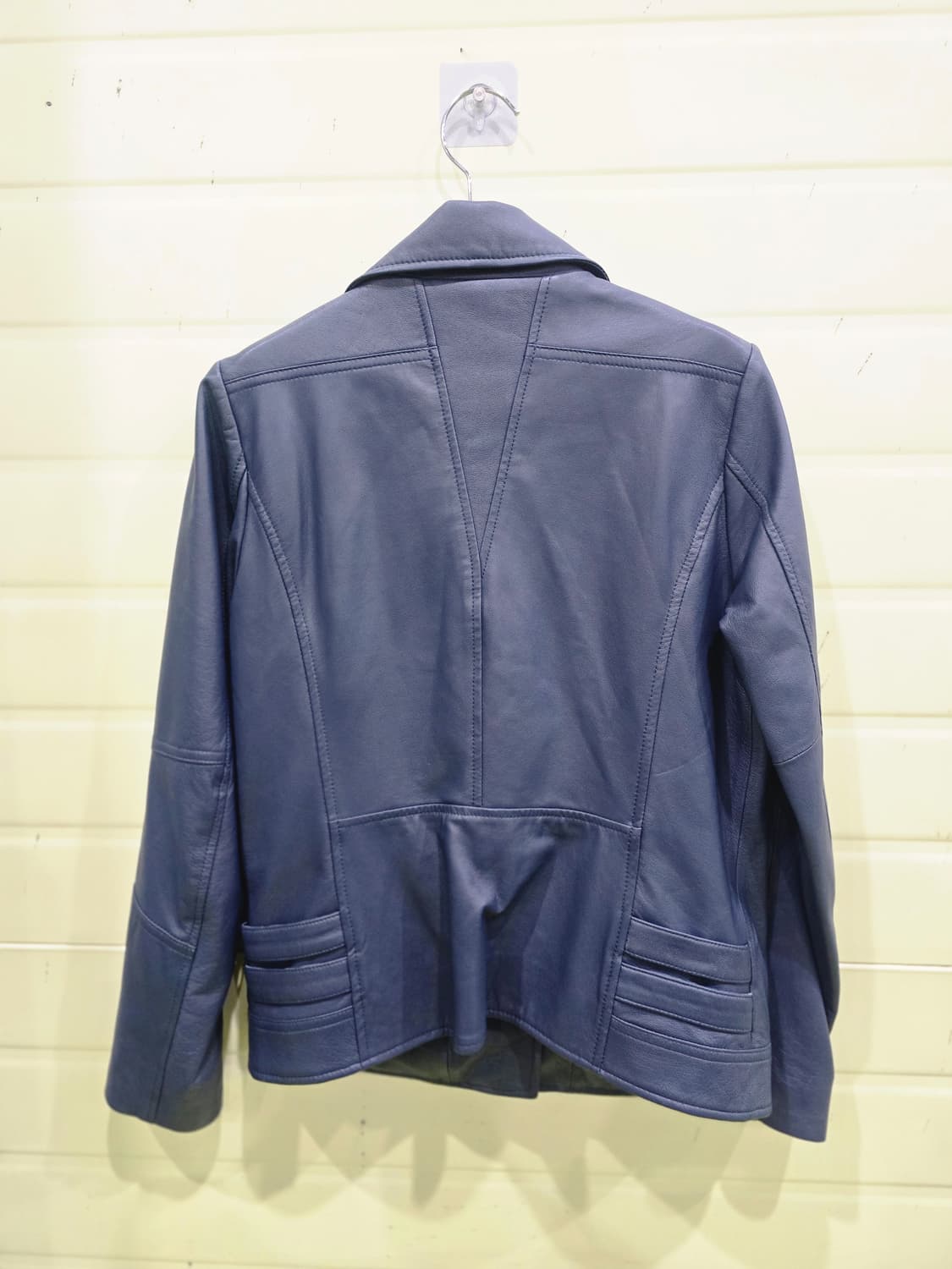 루나코어스 여성 가죽 라이더 자켓 네이비 77 상품이미지10