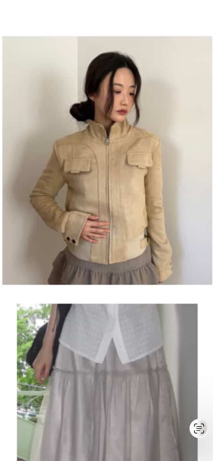 지그재그 스웨이드 집업 상품이미지1