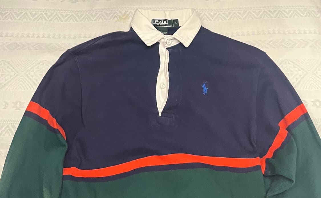 폴로 랄프로렌 럭비 셔츠 L 사이즈 상품이미지2