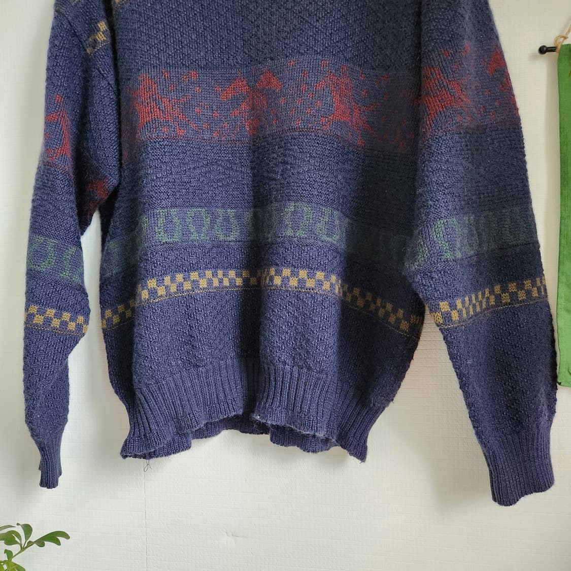 80s 간트 러거 노르딕 패턴 스웨터 상품이미지3