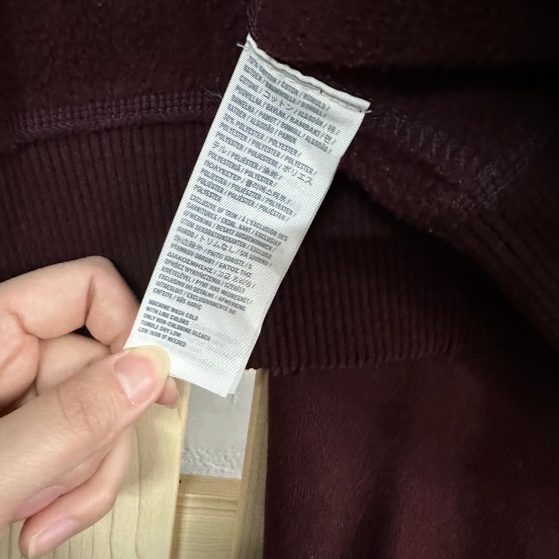 (M~L) 아베크롬비 버건디 후드집업 상품이미지6