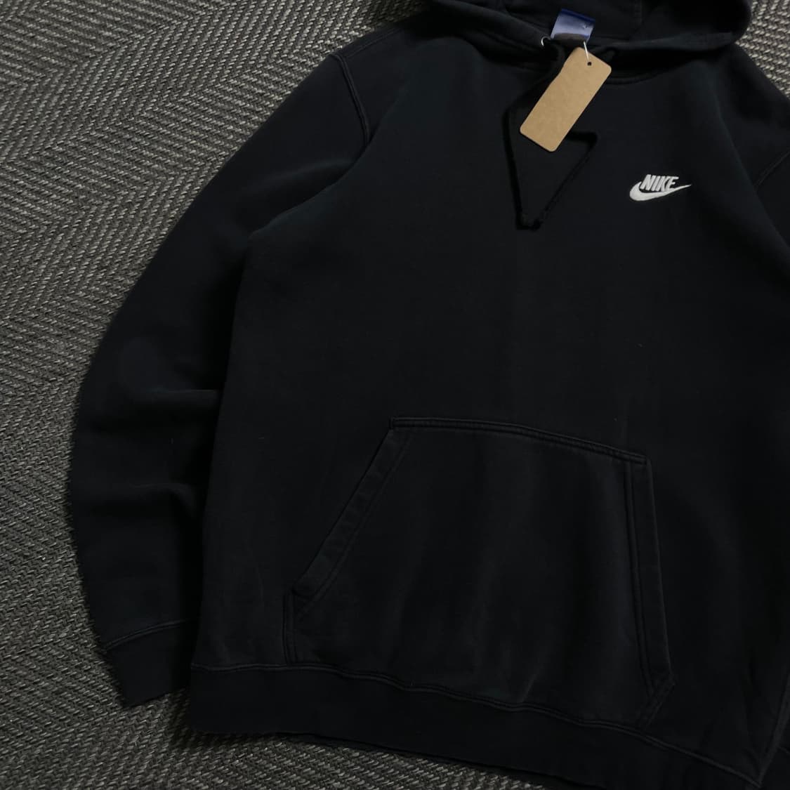 나이키 스우시로고 후드 티셔츠 블랙o 4562 상품이미지3