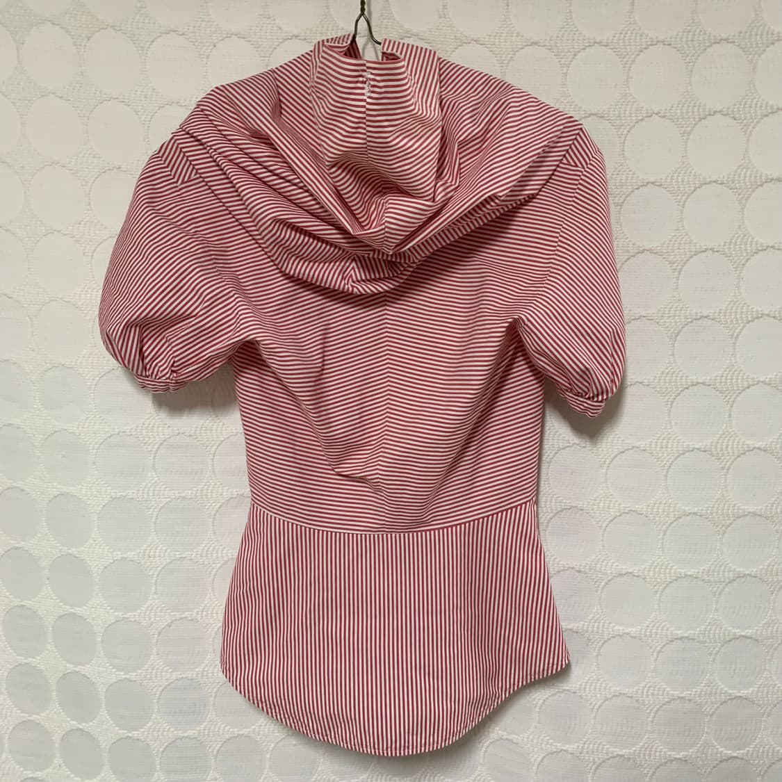 비비안 웨스트우드 레드 스트라이프 후드 반팔 셔츠 상품이미지5