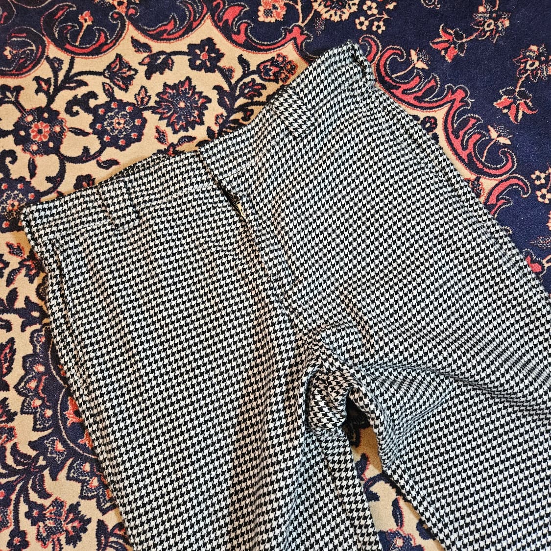 칼하트 하운스체크 모직 루즈핏 팬츠 M size 상품이미지4