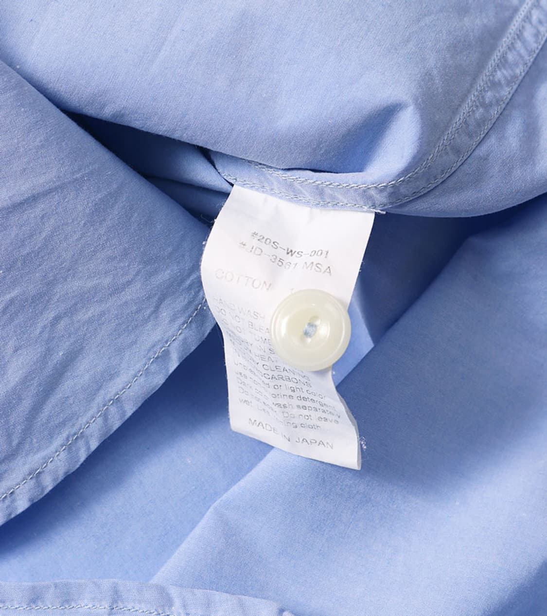 DANTON - POPLIN BAND COLLAR SHIRT 상품이미지8