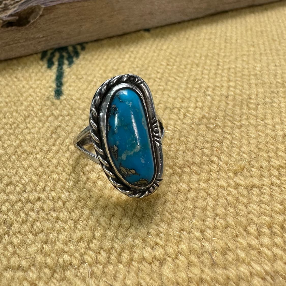 Navajo Kingman Turquoise Ring 네이티브 아메리칸  상품이미지7