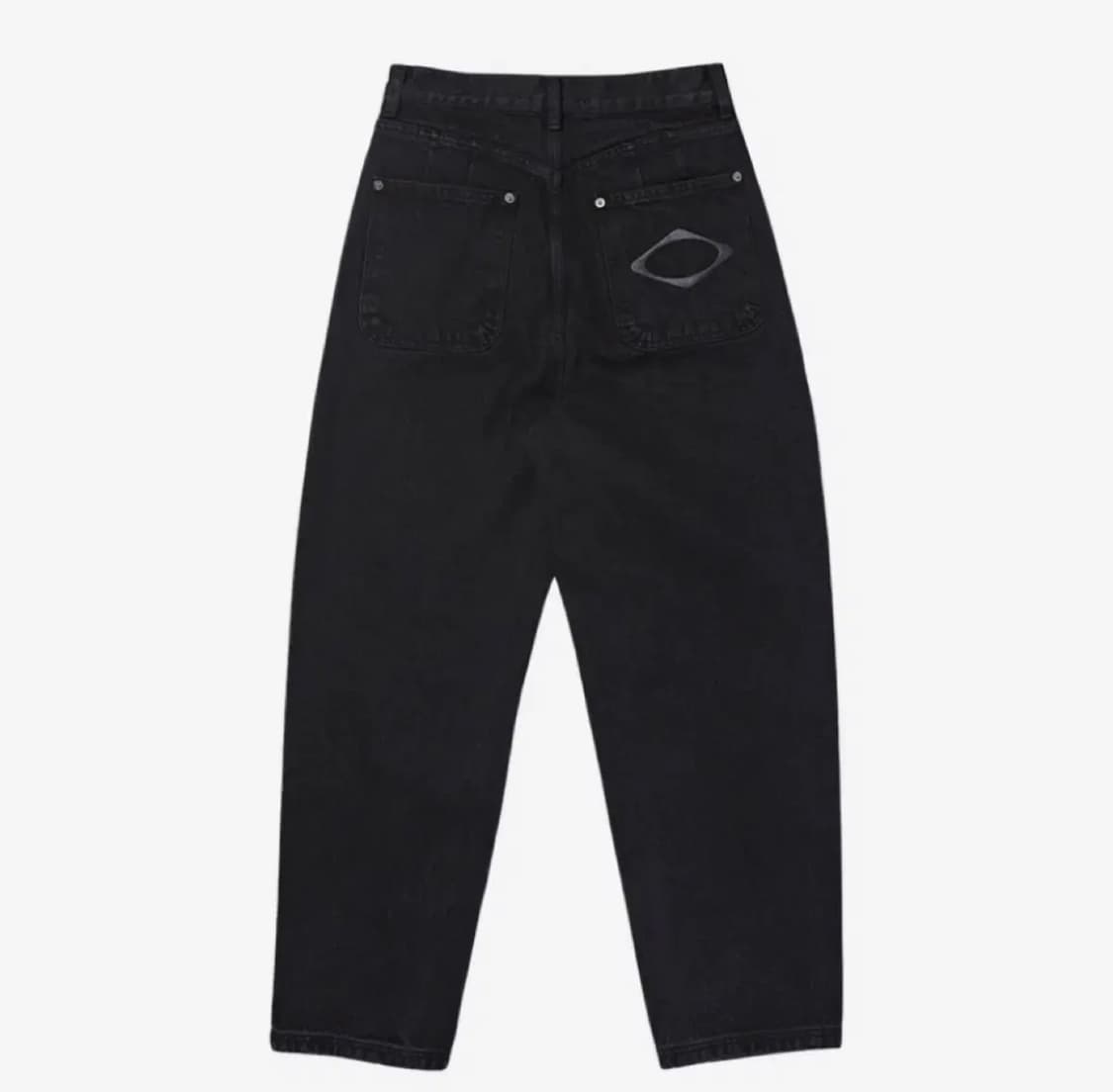 미스치프 롬버스 슬라우치 워시드 진 블랙 S 상품이미지2