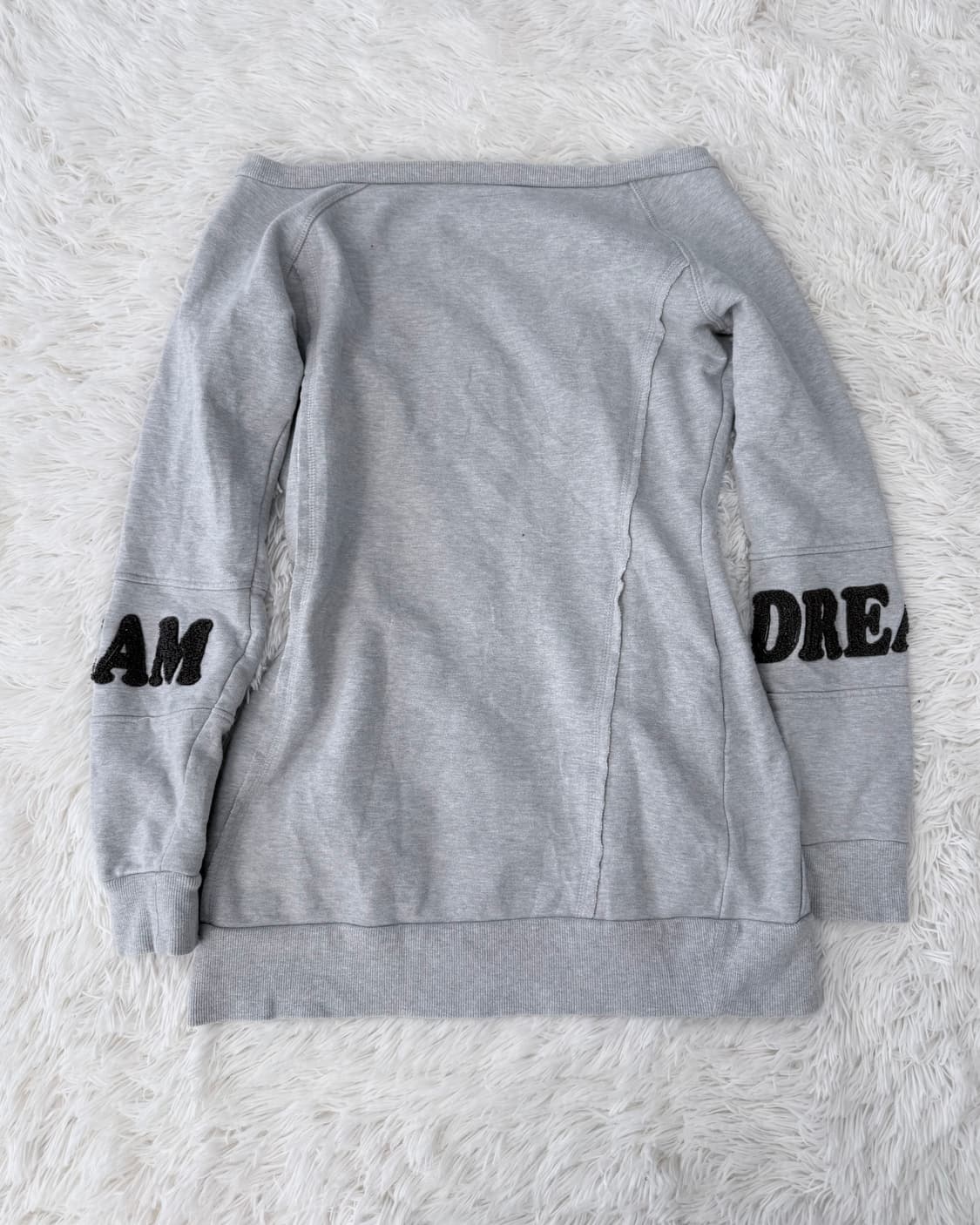 빈티지 그레이 맨투맨 스웨트 원피스 상품이미지2