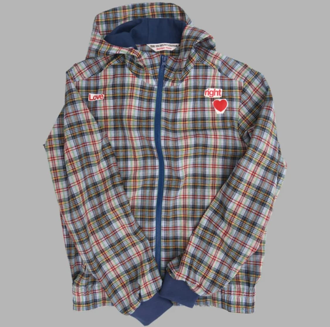 더뮤지엄비지터) LOVE CHECK JACKET 상품이미지1
