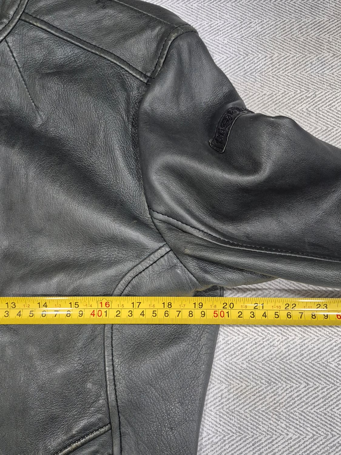 tigha 티하 양가죽 라이더 자켓 청록색 남성 95~슬림100사이즈 상품이미지8