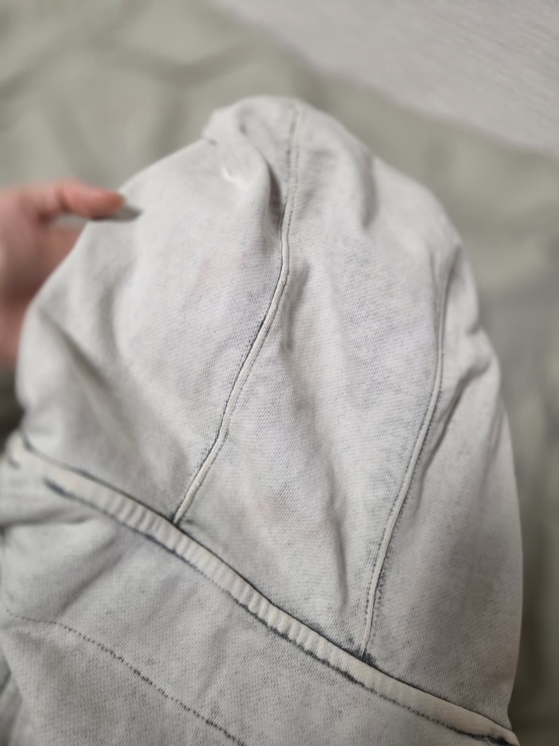 미스치프 블리치드 풀오버 후드 블리치드 카키m 상품이미지8