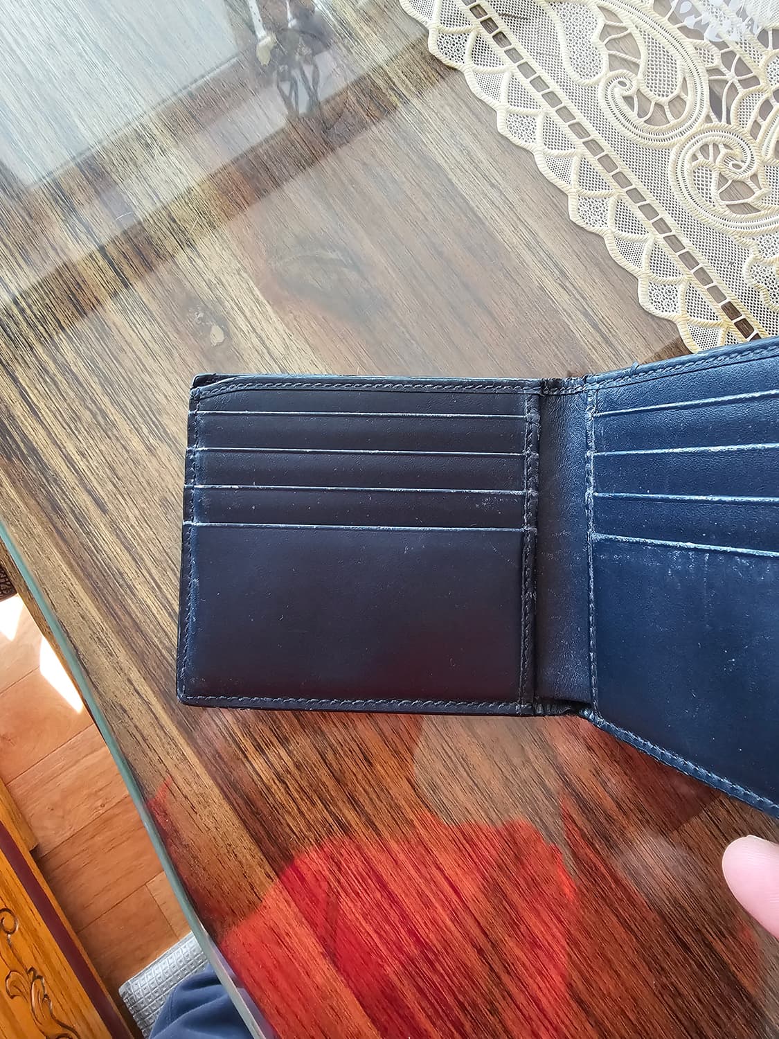 (정품) 구찌 시그니처 시마반지갑/365466/네이비 색상/개인 상품이미지2