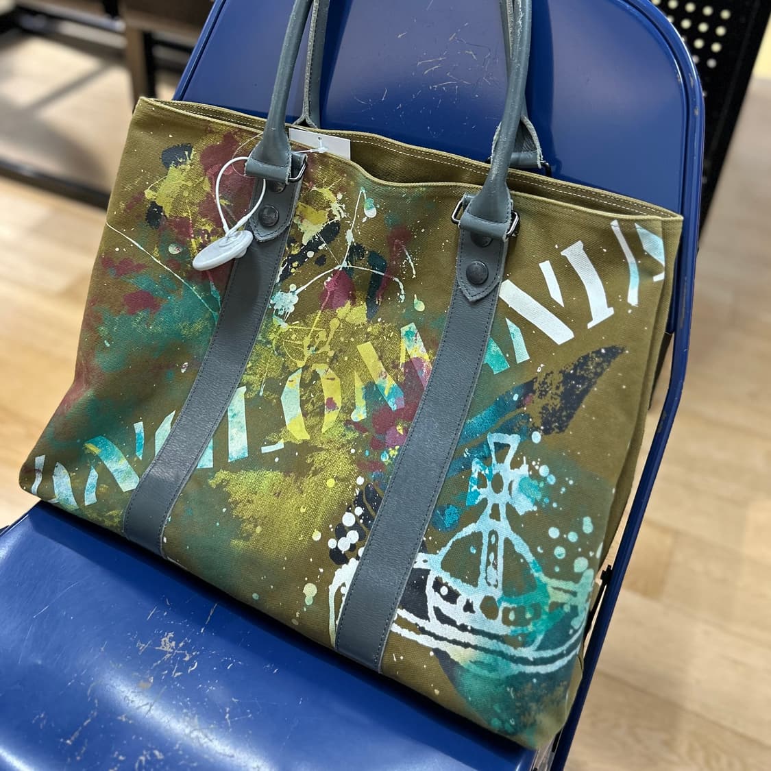 Vivienne Westwood Big Canvas Shopper Bag 상품이미지1
