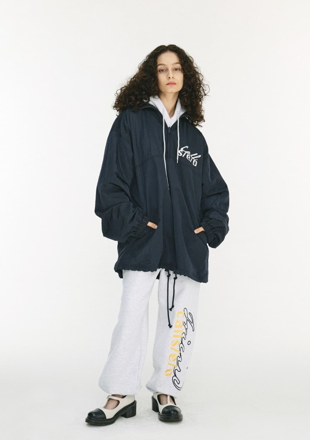 S/E/O 에스이오 나일론 아노락 네이비 상품이미지1