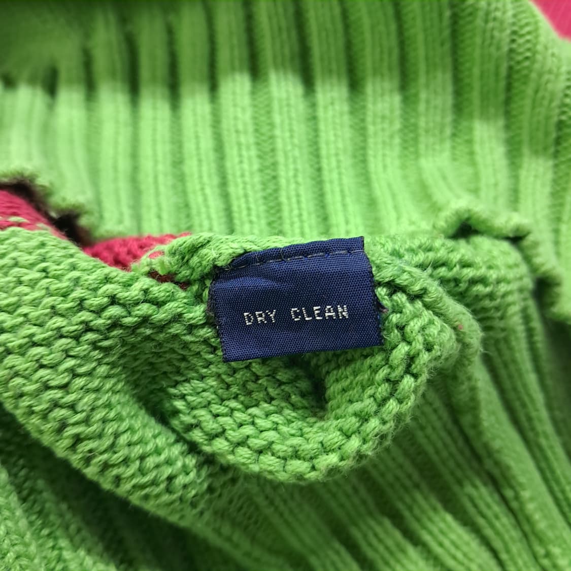 CL024 L폴로 랄프로렌 90s 레인보우 블록 멀티 스트라이프 라운드 상품이미지5