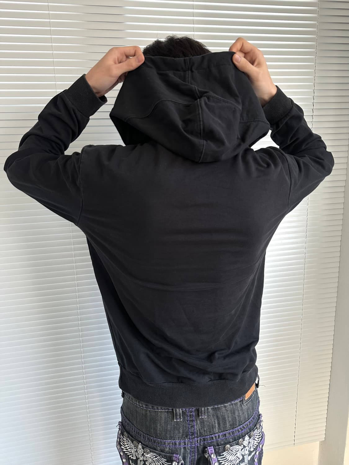 닐바렛 스타워즈 Darth Yoda 그래픽 후드티 상품이미지4