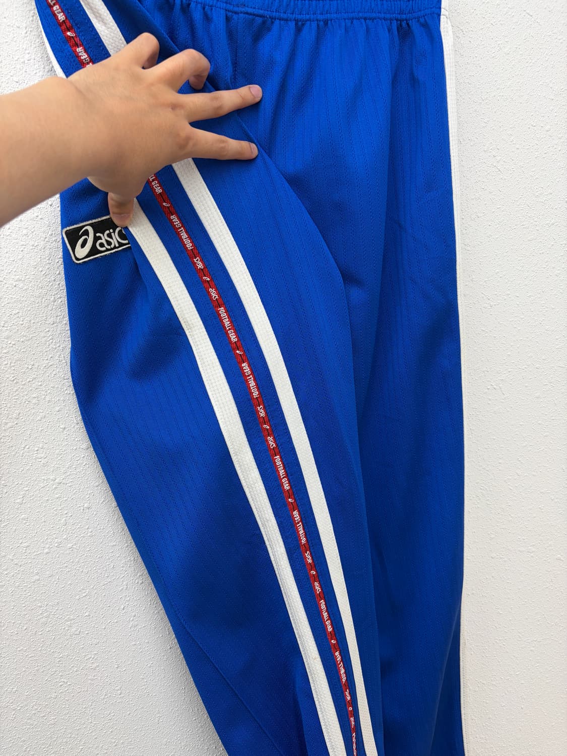 아식스 블루 87 넘버링 사이드라인 트레이닝 팬츠 상품이미지6