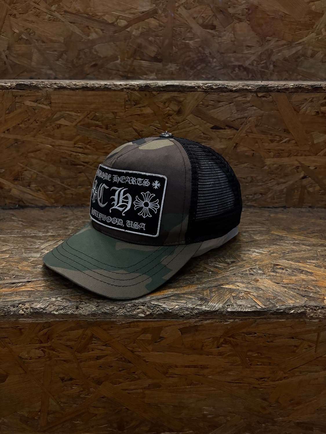 00s Chrome Hearts 크롬하츠 ch로고 카모 레이어드 메쉬캡 상품이미지2