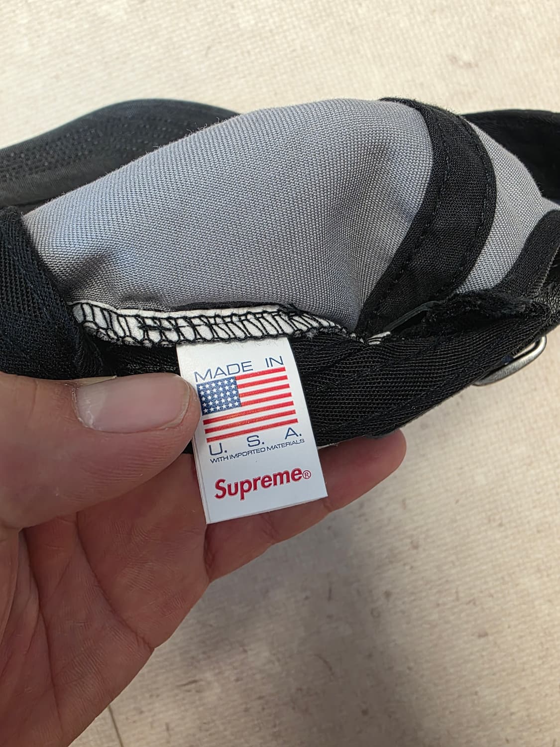 슈프림 워시드 치노 트윌 캠프캡 블랙 팝니다 상품이미지5