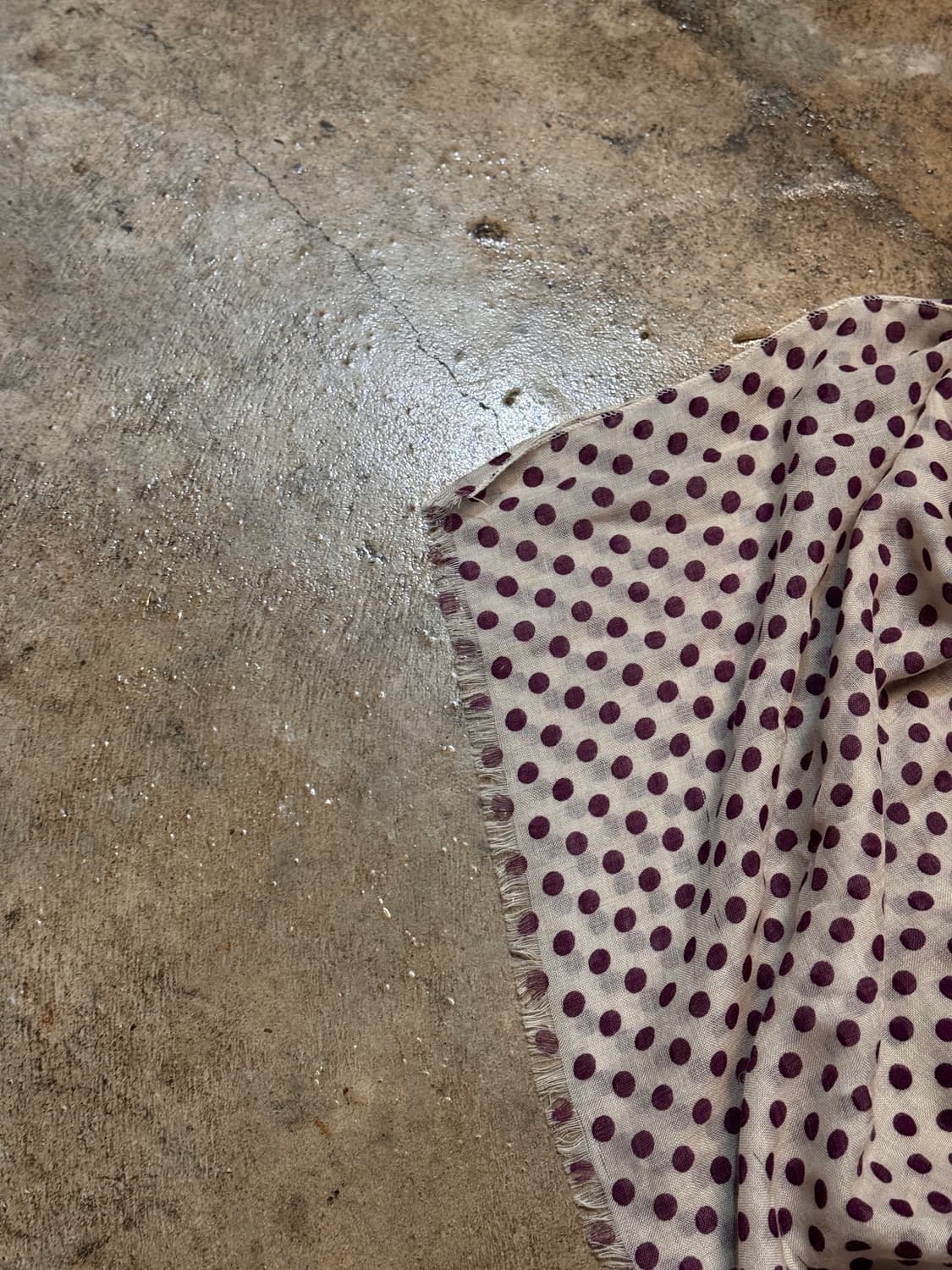 OS ) HANDMADE Dot Linen Muffler 상품이미지4