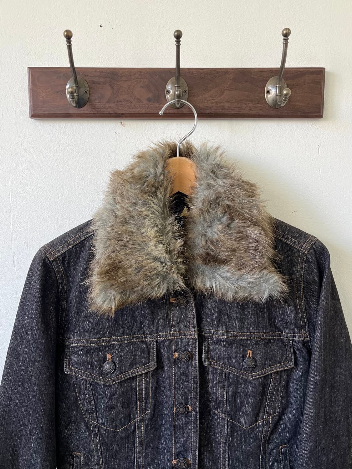 M-ll 레오파드 퍼 데님자켓 상품이미지2