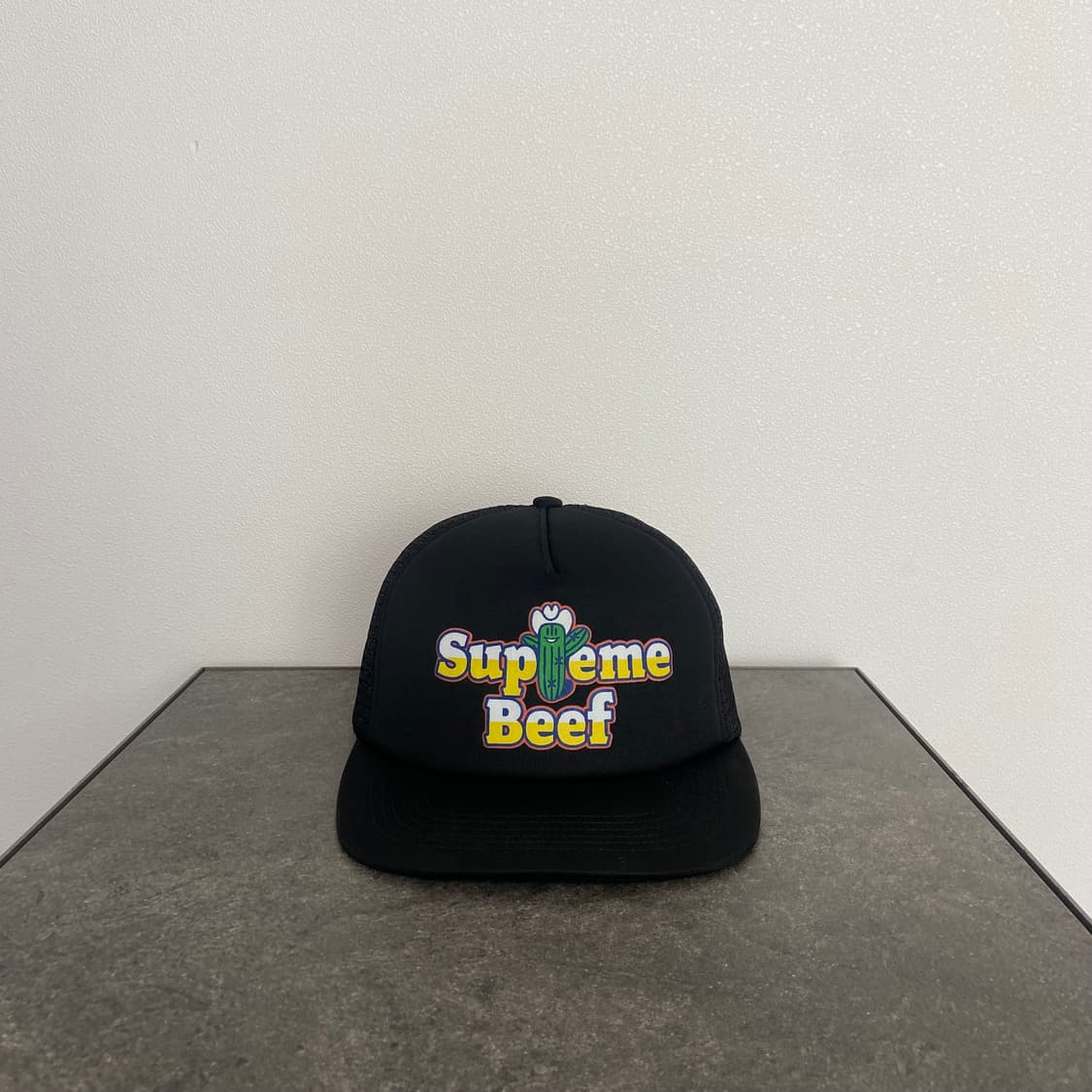 (OS) 슈프림 6패널 볼캡 모자 비프 블랙 상품이미지1