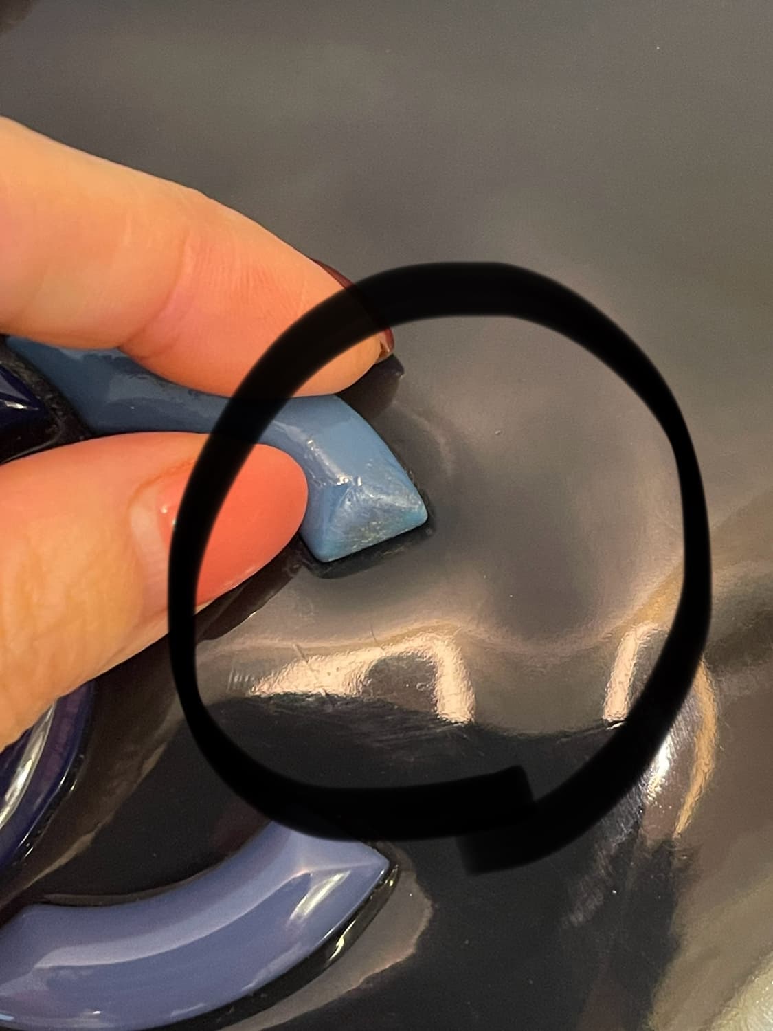 샤넬 레어템13번대 립스틱 백 (네이비 콤비 CC 로고 플랩 숄더백) 상품이미지10