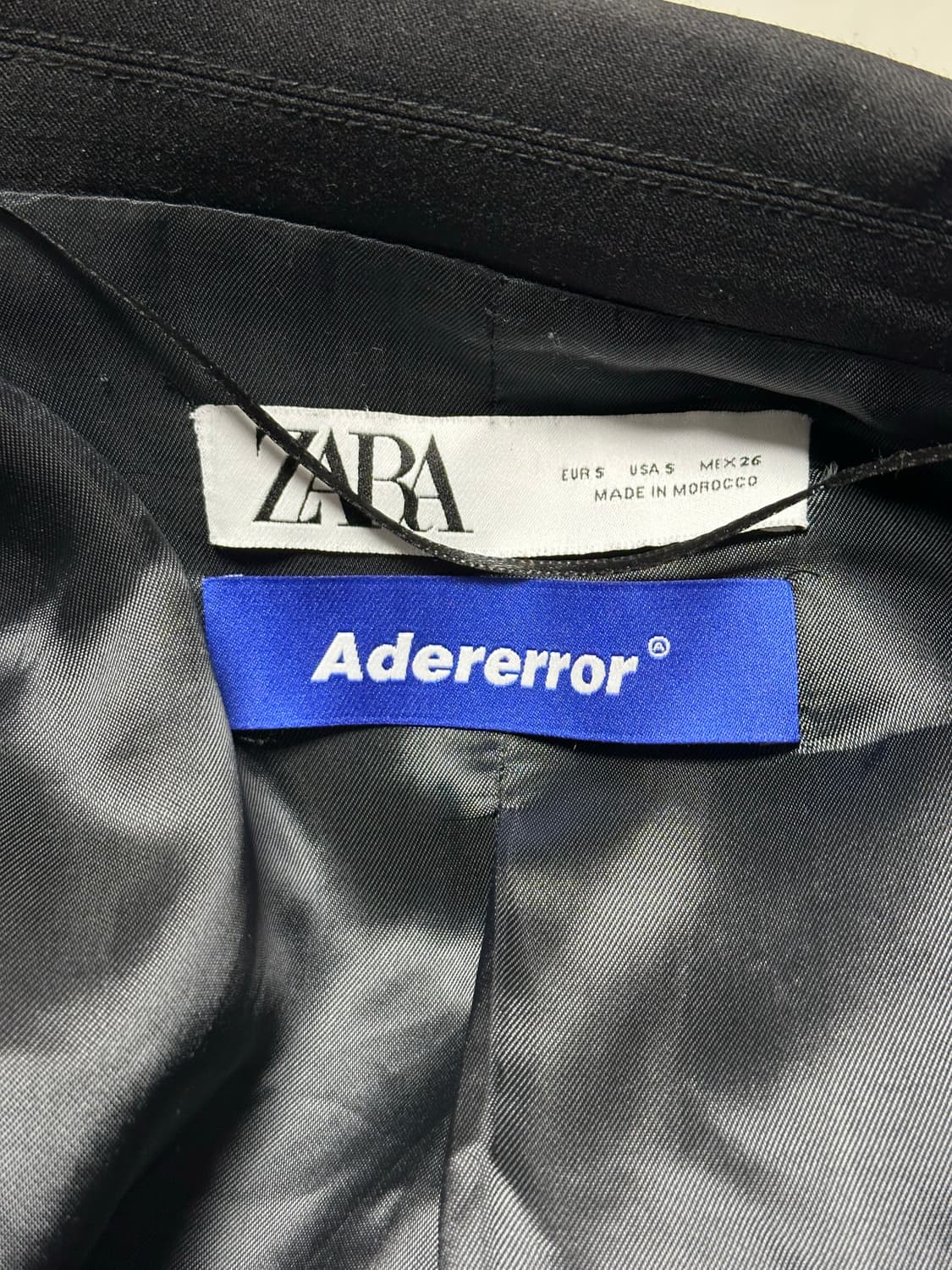 자더에러 자라 x 아더에러 스티치 오버사이즈 블레이저 블랙 상품이미지9