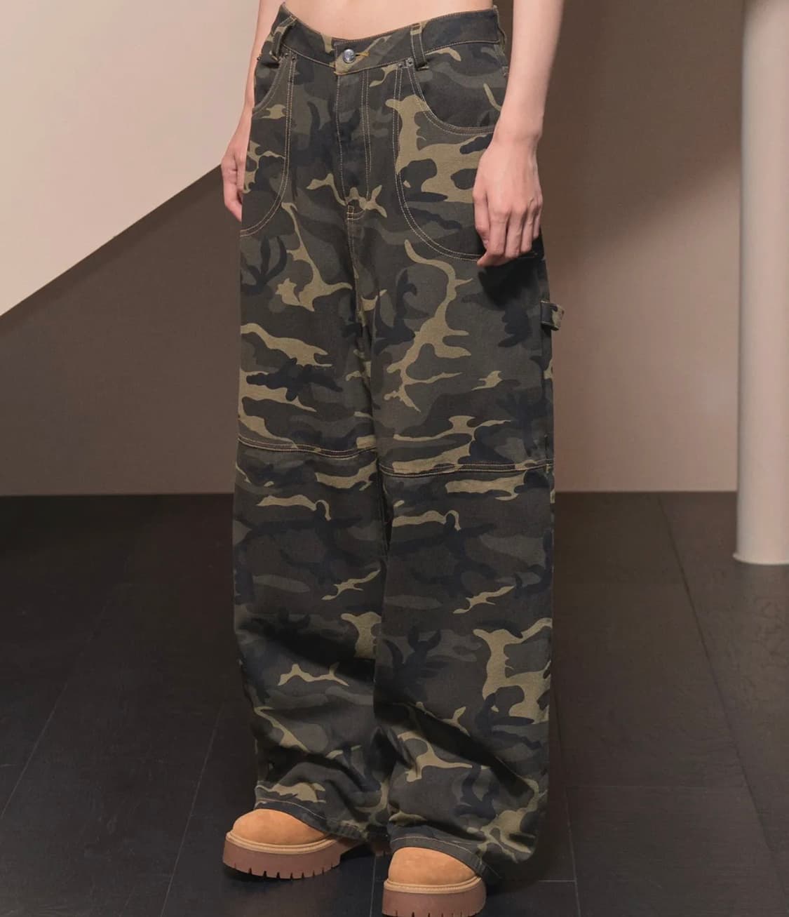 팬시클럽 카펜터 레터링 데님 팬츠 상품이미지2