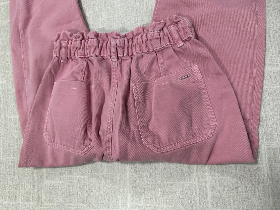 ZARA 핑크 베기핏 밴딩 팬츠 상품이미지5