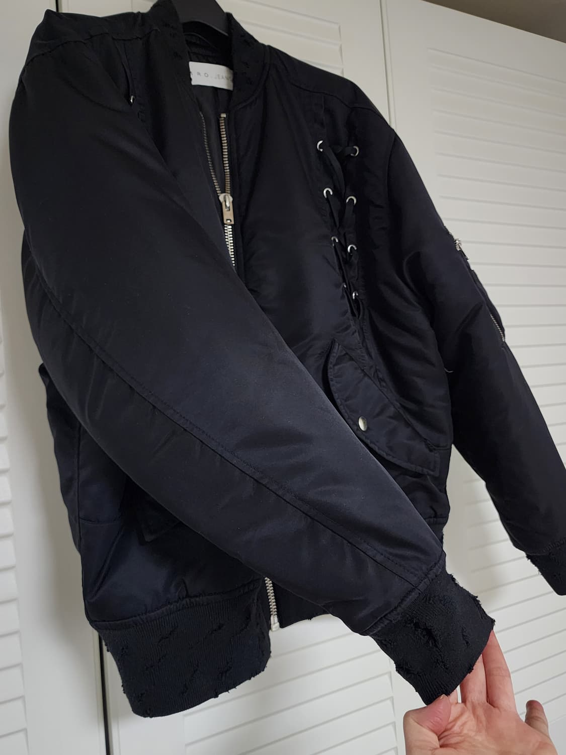 Iro 한섬 수입  오리털 봄버 패딩 새상품 상품이미지3