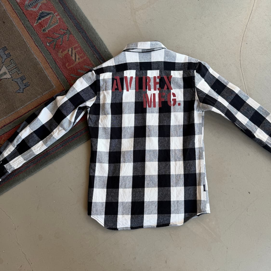 아비렉스 체커보드 플란넬 셔츠 상품이미지6