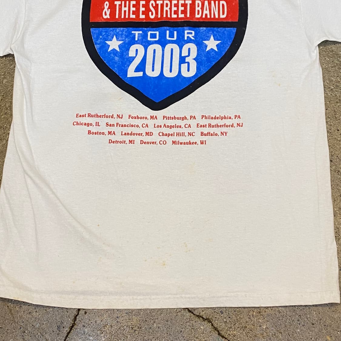 미국 빈티지 브루스 스프링스틴 투어티 반팔티 락티셔츠 상품이미지8
